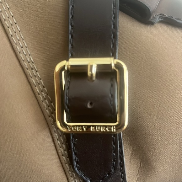 Tory Burch Brown and Tan Heeled Boots with High Stiletto Heel and Unique Design - Picture 3 of 14